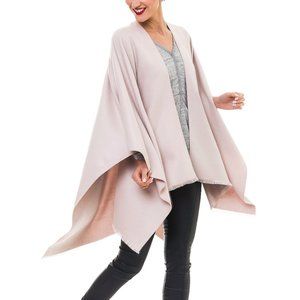 COPY - Women's Beige Shawl Wrap Poncho Cape Cardi…
